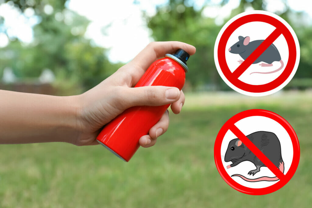 Rodent repellent spray